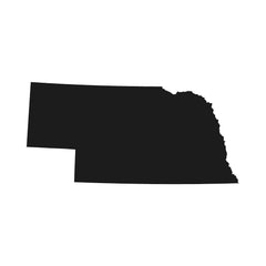 nebraska vinyl state outline decal black die cut vinyl sticker for cars trucks windows laptops