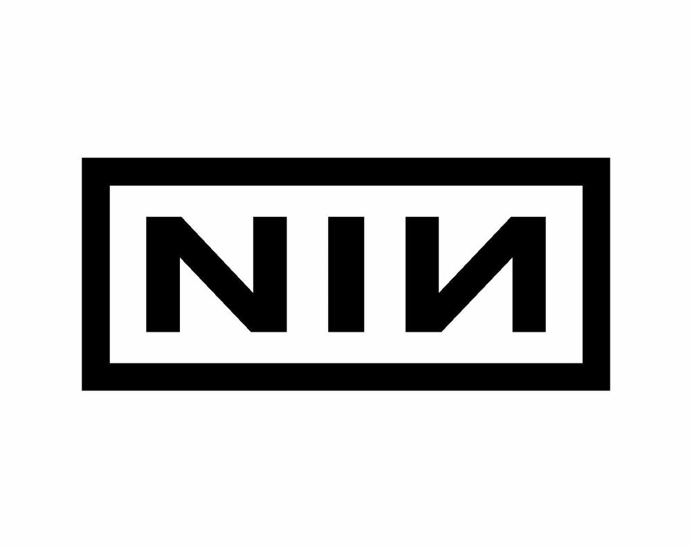 nin‑logo‑vinyl‑decal black waterproof for cars trucks laptops