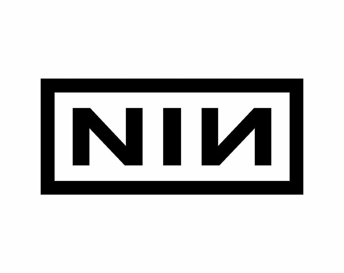 nin‑logo‑vinyl‑decal black waterproof for cars trucks laptops