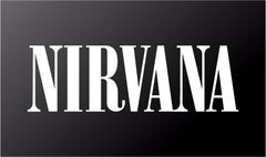 nirvana‑rock‑vinyl‑sticker white die cut decal for vehicle windows laptops