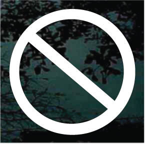 No Symbol Decals | Die Cut Vinyl Decal