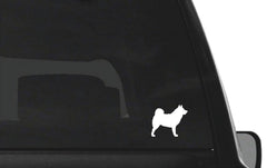 norwegian-elkhound-vinyl-sticker applied on car window outdoor waterproof