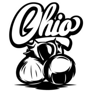 Ohio With Chestnut Black Sticker Die Cut Vinyl Decal
