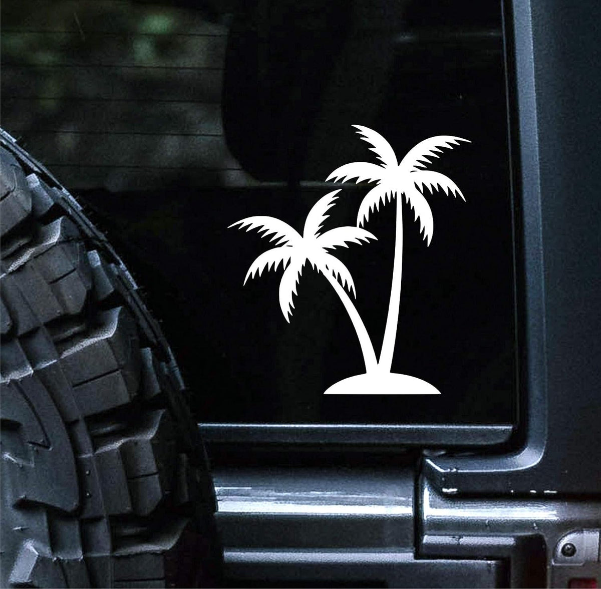 palm‑tree‑vinyl‑sticker size options for cars trucks laptops