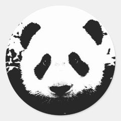 Panda Bear Classic  Die Cut Vinyl Decal