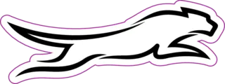 Panther Die Cut Vinyl Decal