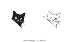 Peekaboo Cat Die Cut Vinyl Decal