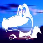 Peeking Alligator Vinyl Decal