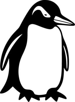 Penguin, Black and White  Die Cut Vinyl Decal