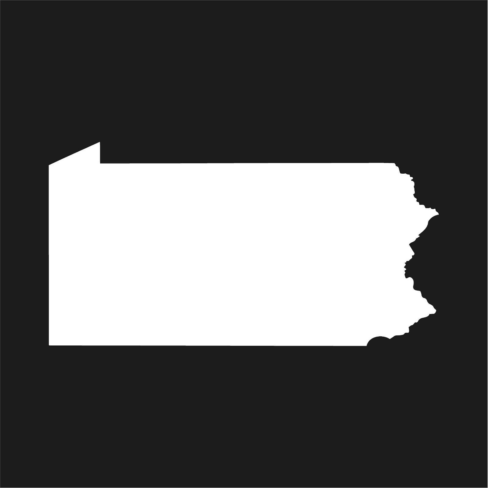 pennsylvania-state-outline-vinyl-decal-white-4inch