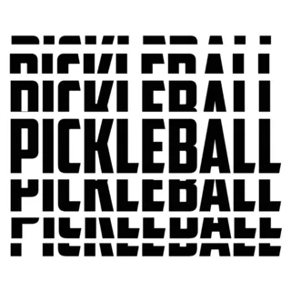 Pickleball Black Vintage Sticker Die Cut Vinyl Decal