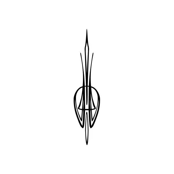 Pinstripes pin stripes lines Car Window Vinyl Decal | Die Cut Vinyl Decal