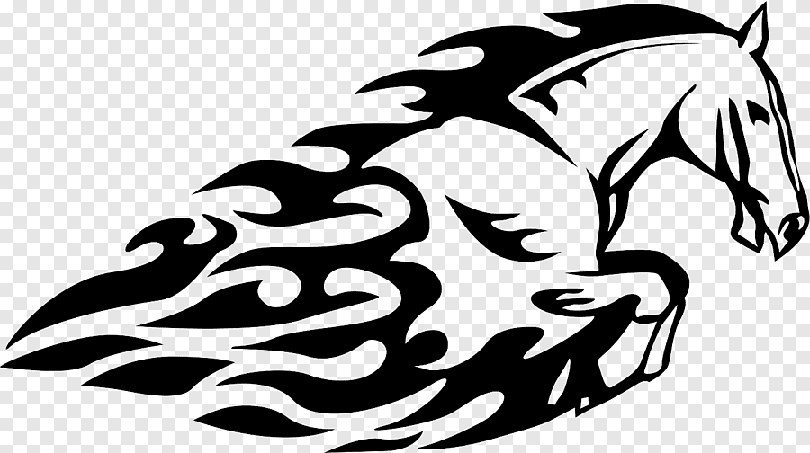 Horse logo, Horse Car Paper Decal Die Cut Vinyl Decal