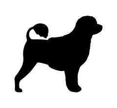 portuguese‑water‑dog‑vinyl‑sticker black die cut decal for vehicle windows laptops