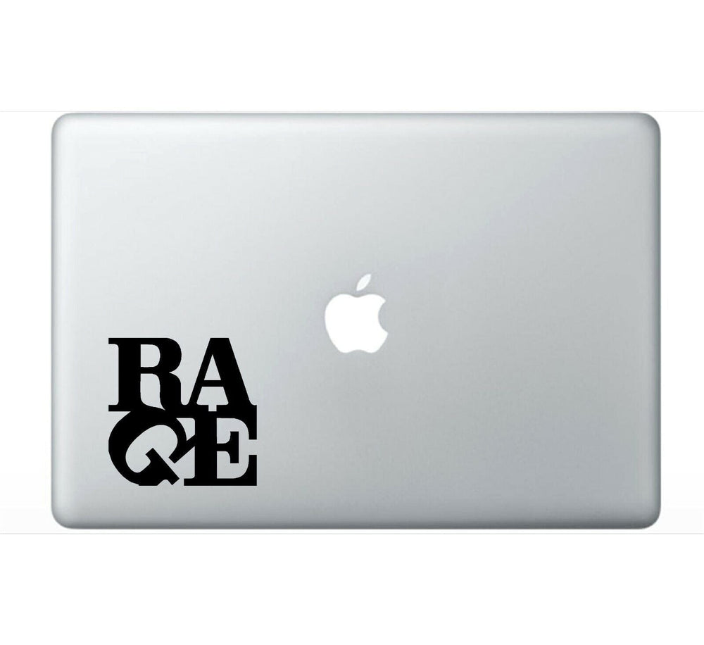 rage‑against‑machine‑vinyl‑sticker applied on car window outdoor waterproof
