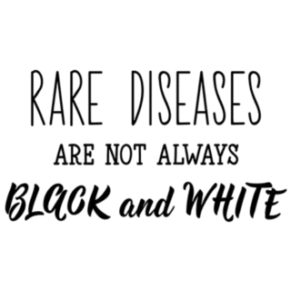 Rare Diseases Are Not Always Black And White Sticker Die Cut Vinyl Decal