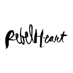 rebel‑heart‑vinyl‑sticker black waterproof for cars trucks laptops