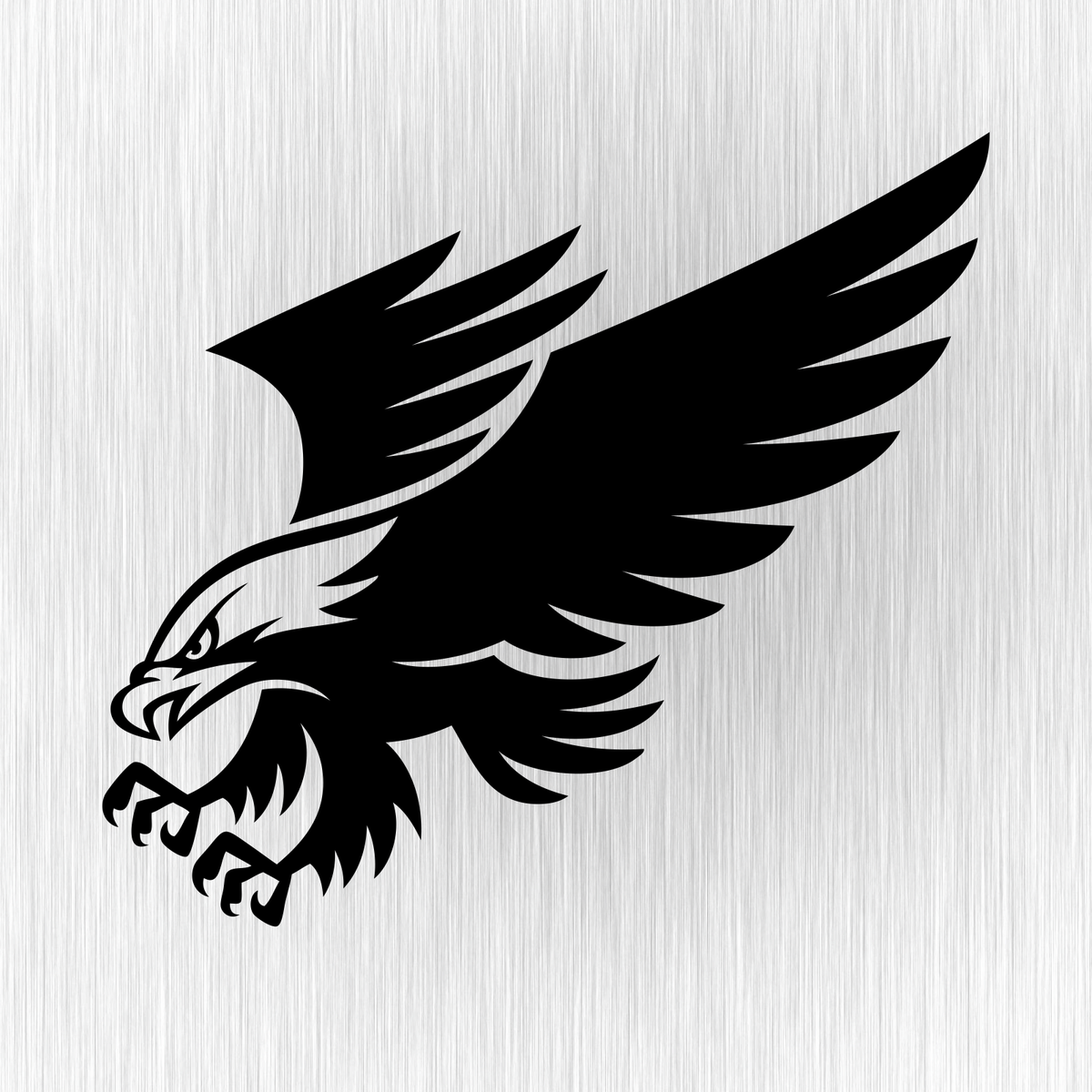 Flying Eagle Bird Black Car Vinyl Decal Die Cut Vinyl Decal