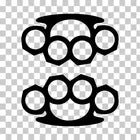 Brass Knuckles Custom  Die Cut Vinyl Decal
