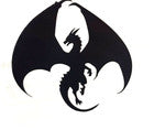 New Dragon Decal Sticker Black  Die Cut Vinyl Decal
