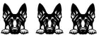 Peeking German Shepherd Black  Die Cut Vinyl Decal