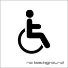 Handicap Die Cut Vinyl Decal