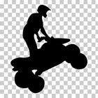 ATV Quad 4 Wheeler  Die Cut Vinyl Decal