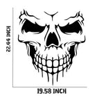 Reflective Skull Die Cut Vinyl Decal