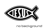 Jesus Fish Die Cut Vinyl Decal