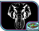 Elephant Animal B  Die Cut Vinyl Decal