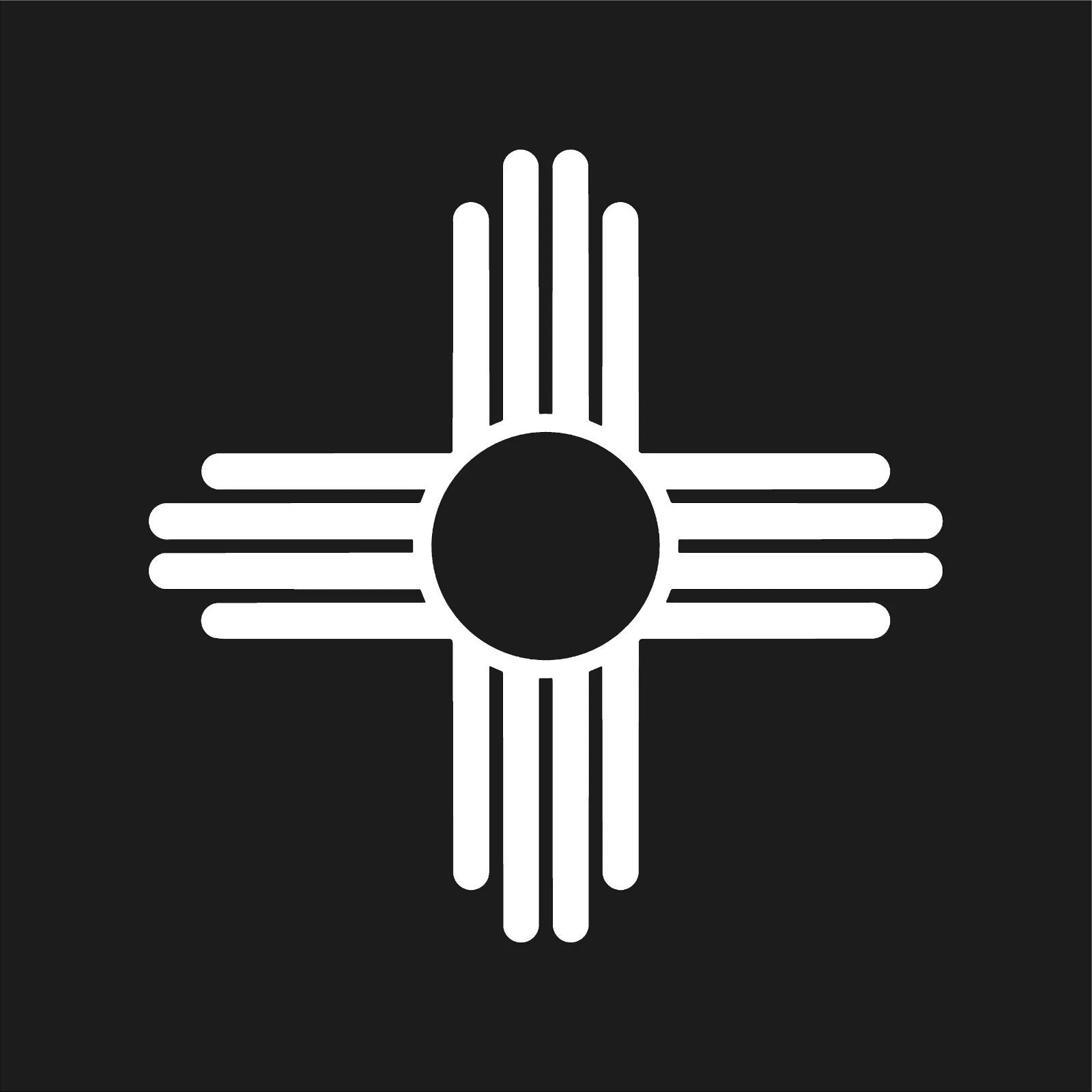 New Mexico Zia Symbol  Die Cut Vinyl Decal