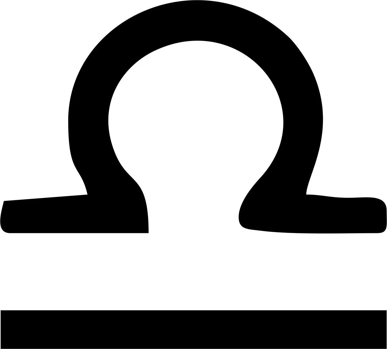 Libra Balance Horoscope  astrological sign Die Cut Vinyl Decal