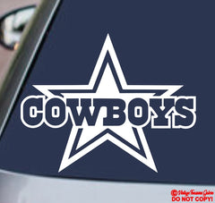 DALLAS COWBOYS Die Cut Vinyl Decal