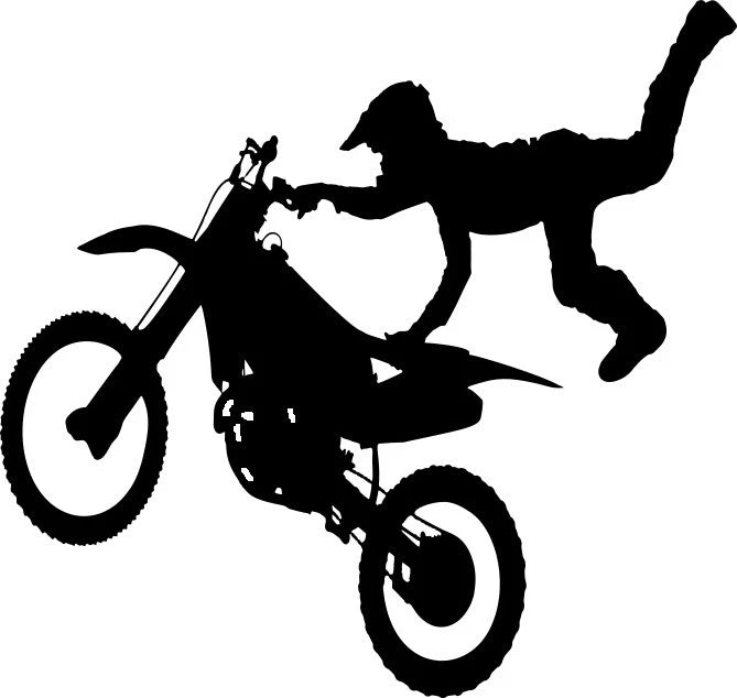 Dirt Bike / Motorcycle Die Cut Vinyl Decal