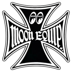 Mooneyes Maltese Iron Cross Die Cut Vinyl Decal