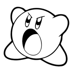 Video Game Kirby v2 Die Cut Vinyl Decal