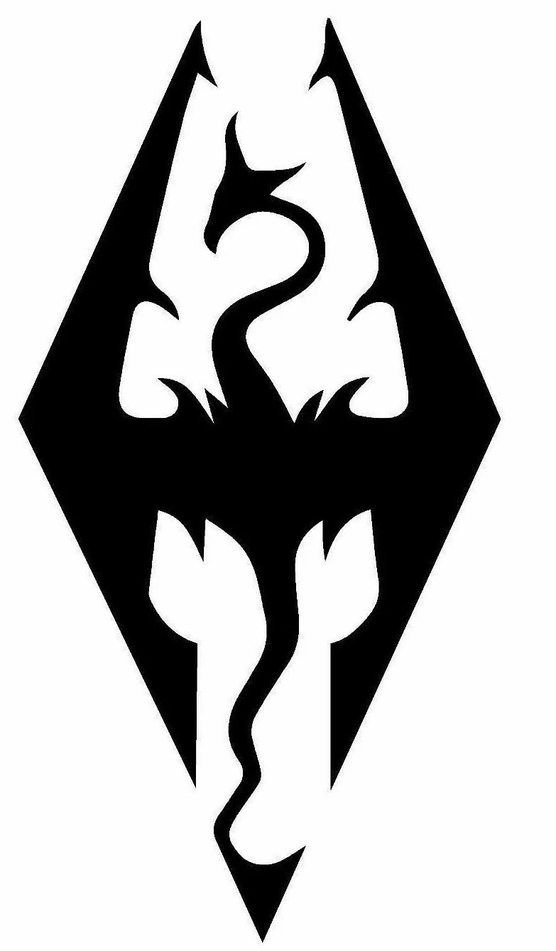 Skyrim Imperial video game Die Cut Vinyl Decal