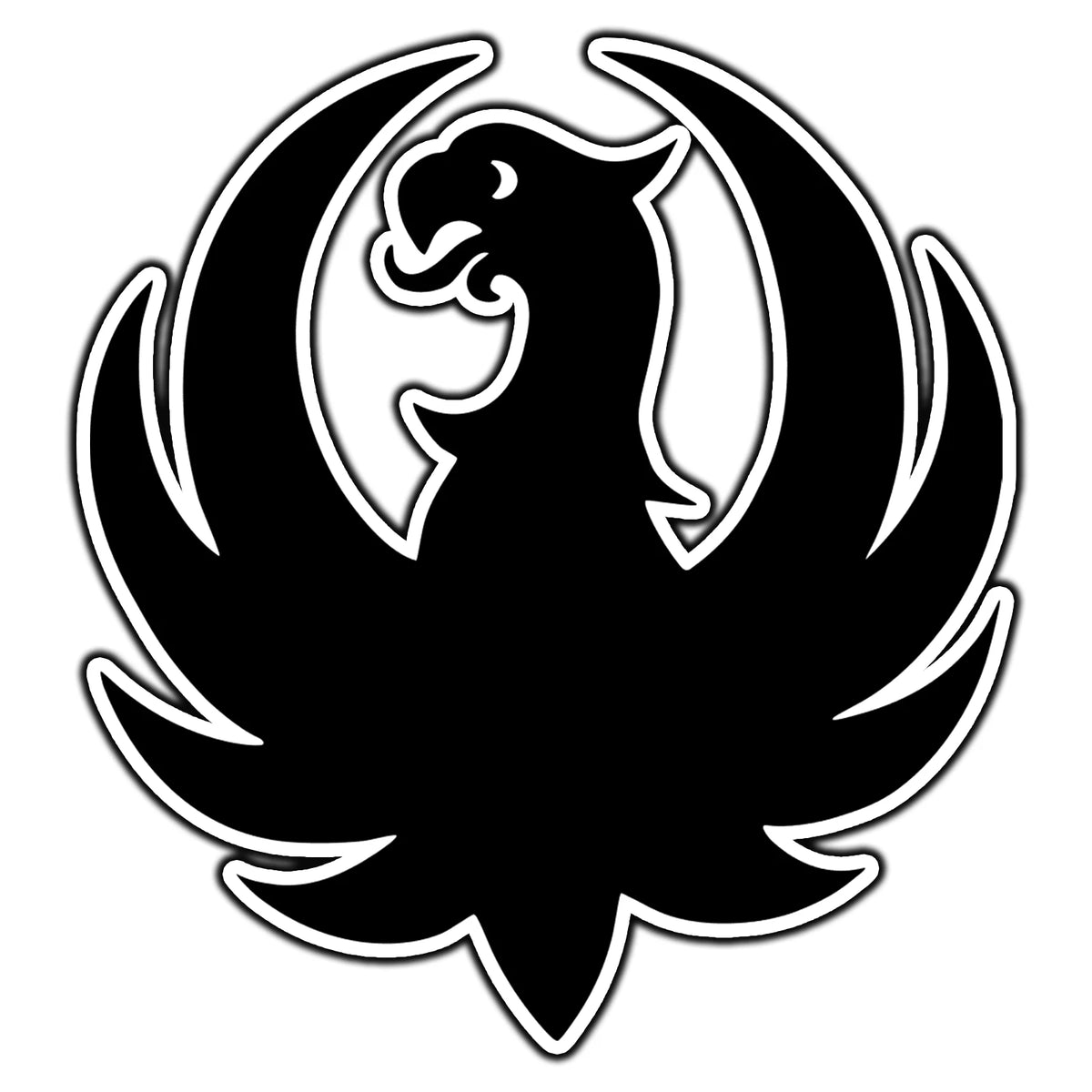 Ruger Black Die Cut Vinyl Decal