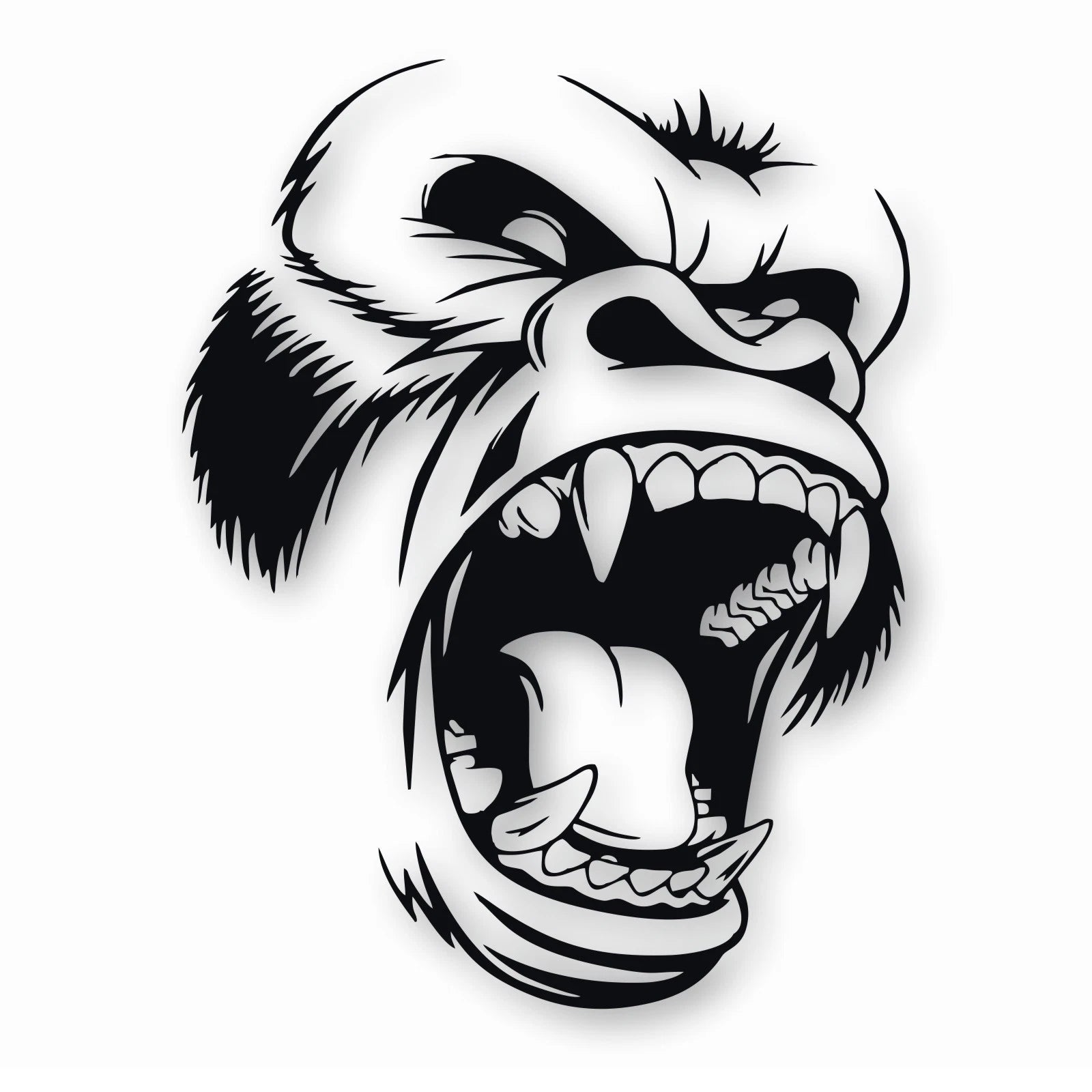 Horror Ape Totem Animal Die Cut Vinyl Decal