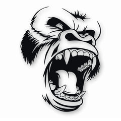 Horror Ape Totem Animal Die Cut Vinyl Decal
