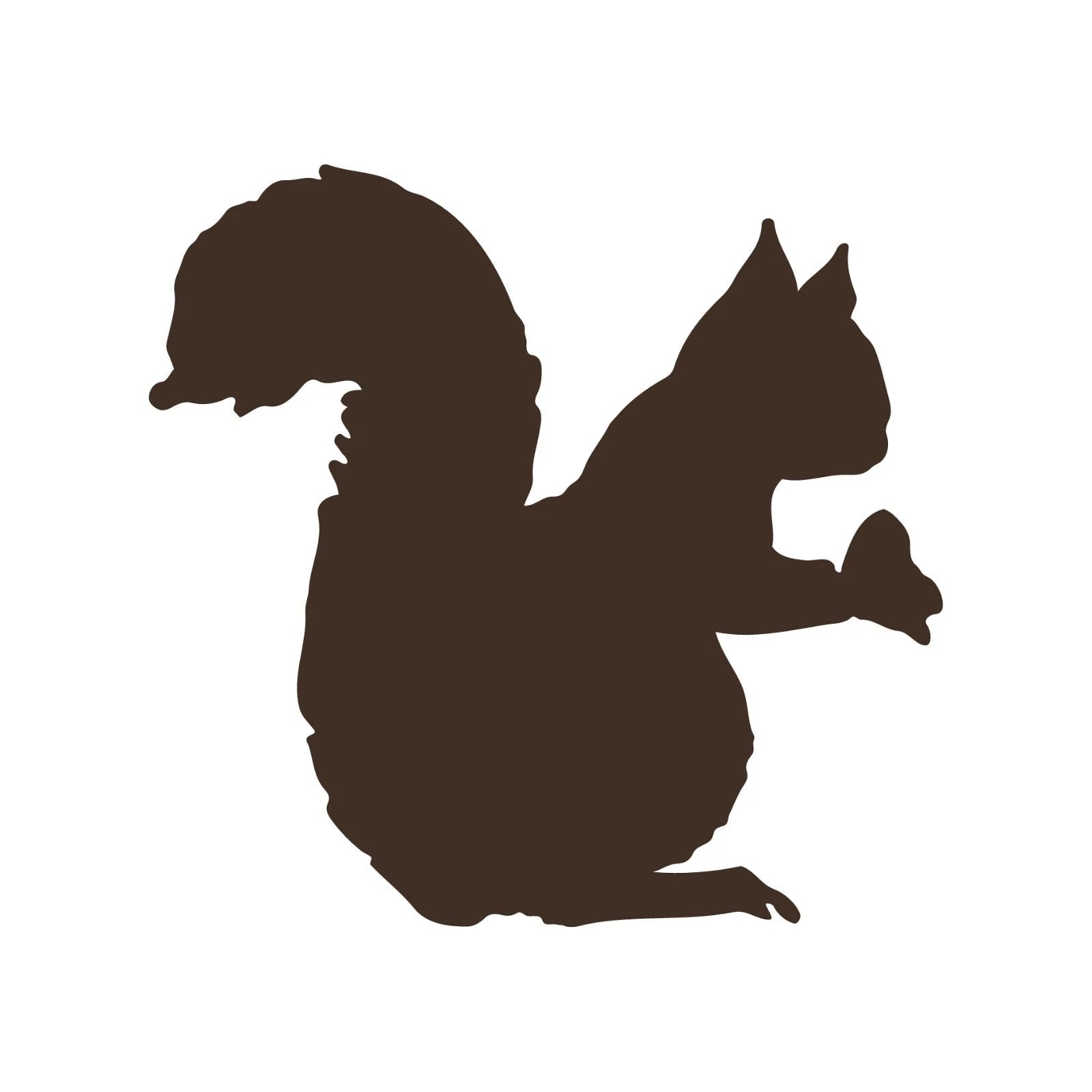 squirrel Silhouette Sticker Die Cut Vinyl Decal