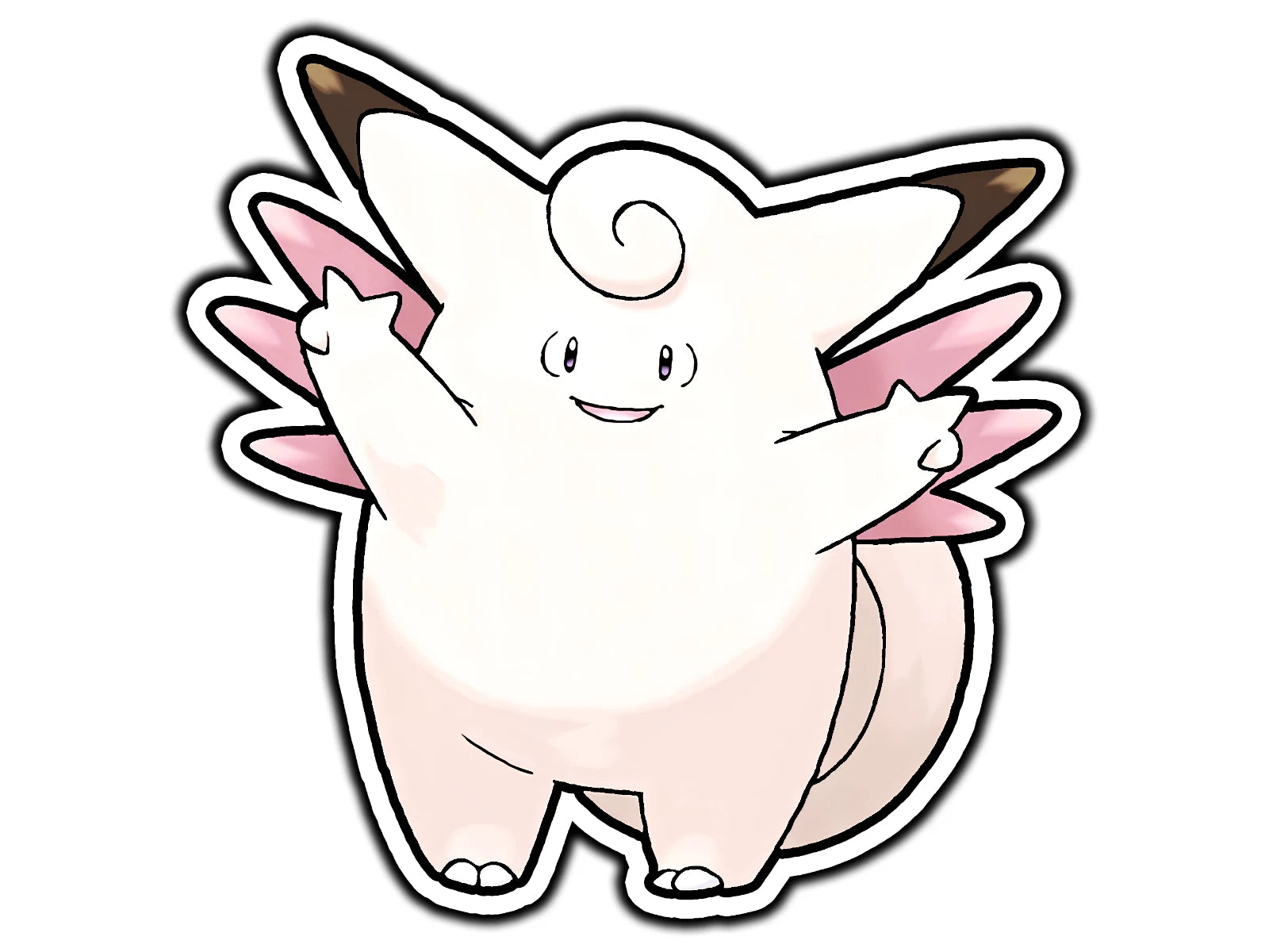 Clefable Waterproof Die Cut Vinyl Decal