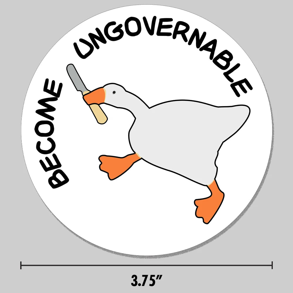 Goose Knife Die Cut Vinyl Decal