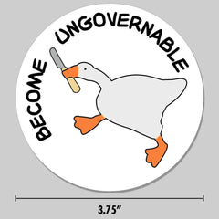Goose Knife Die Cut Vinyl Decal