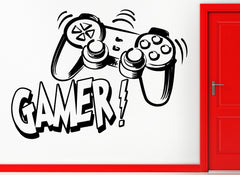 Gamer Joysticks Xbox Decor Die Cut Vinyl Decal