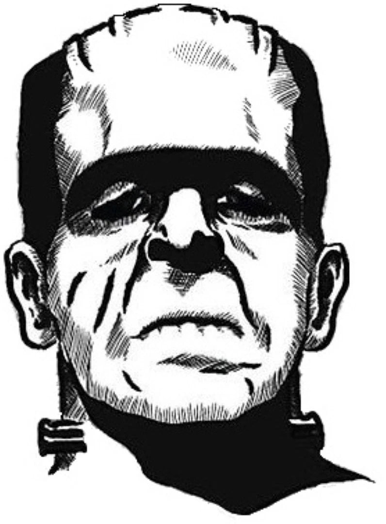 FRANKENSTEIN MONSTER BUMPER Die Cut Vinyl Decal