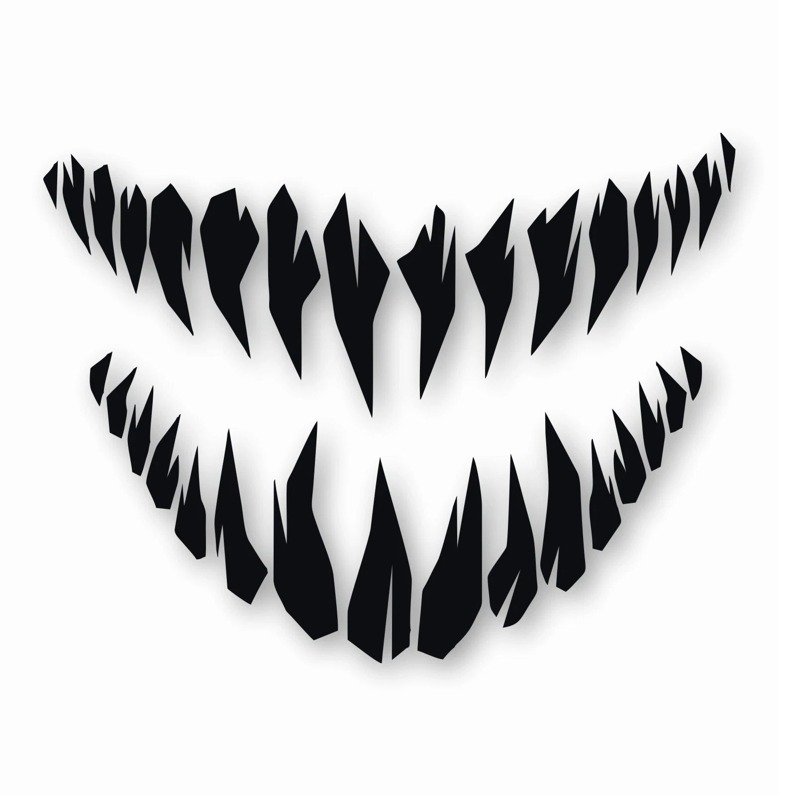 Monster Smile Teeth Die Cut Vinyl Decal