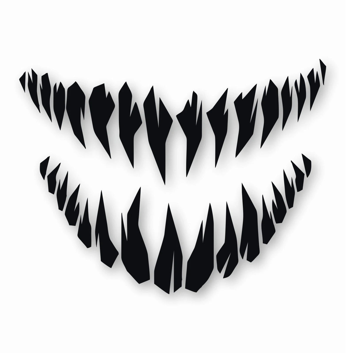 Monster Smile Teeth Die Cut Vinyl Decal