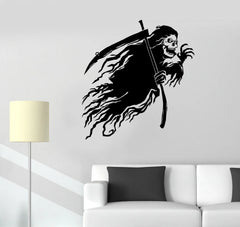 Grim Reaper Skeleton Die Cut Vinyl Decal