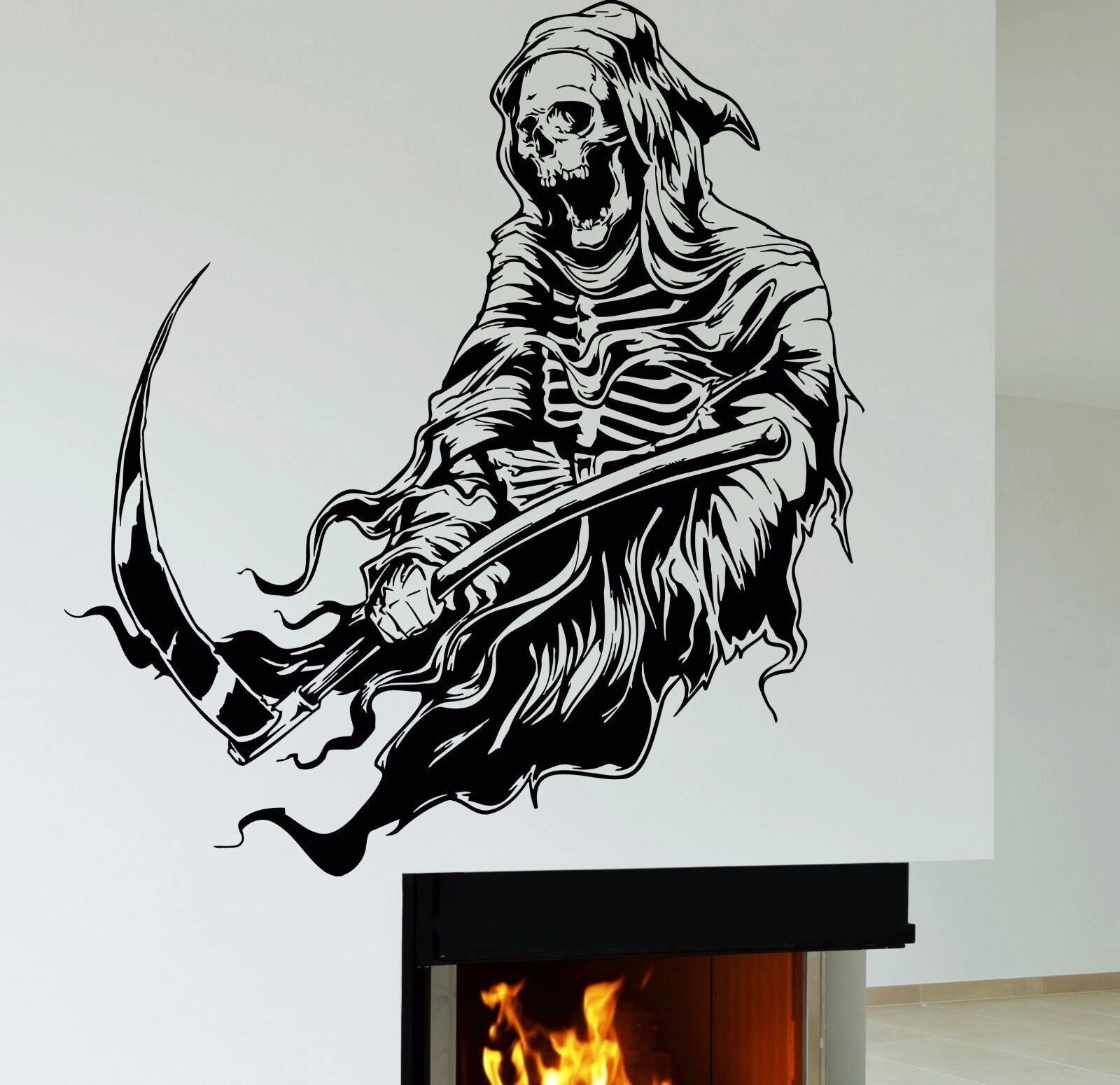 Ghost Monster Skeleton Skull Die Cut Vinyl Decal